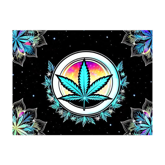 MJ Galaxy Black Light Reactive Wall Tapestry - 81"x53" - Smoke N’ Poke