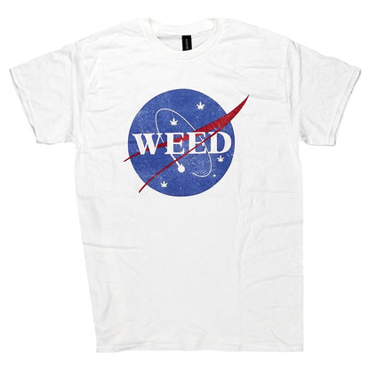 Brisco Brands Weed NASA Logo Parody T-Shirt