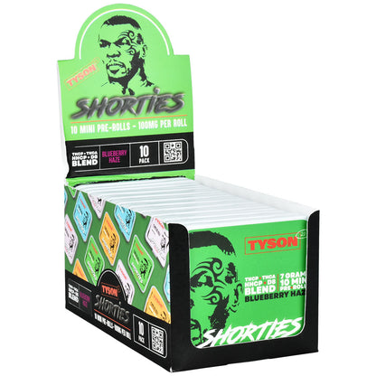 TYSON 2.0 Shorties D8 Mini Pre-Rolls | 7g | 10pk | 10pc Display - Smoke N’ Poke