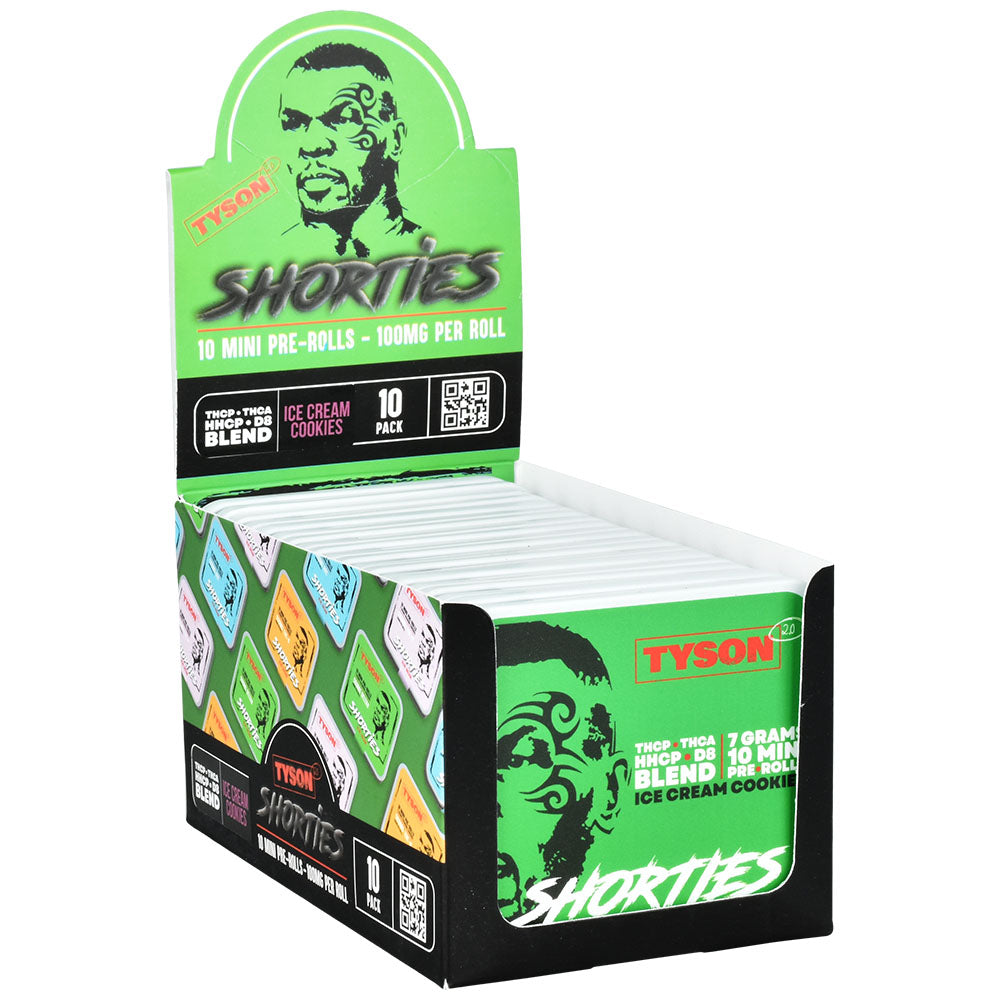 TYSON 2.0 Shorties D8 Mini Pre-Rolls | 7g | 10pk | 10pc Display - Smoke N’ Poke