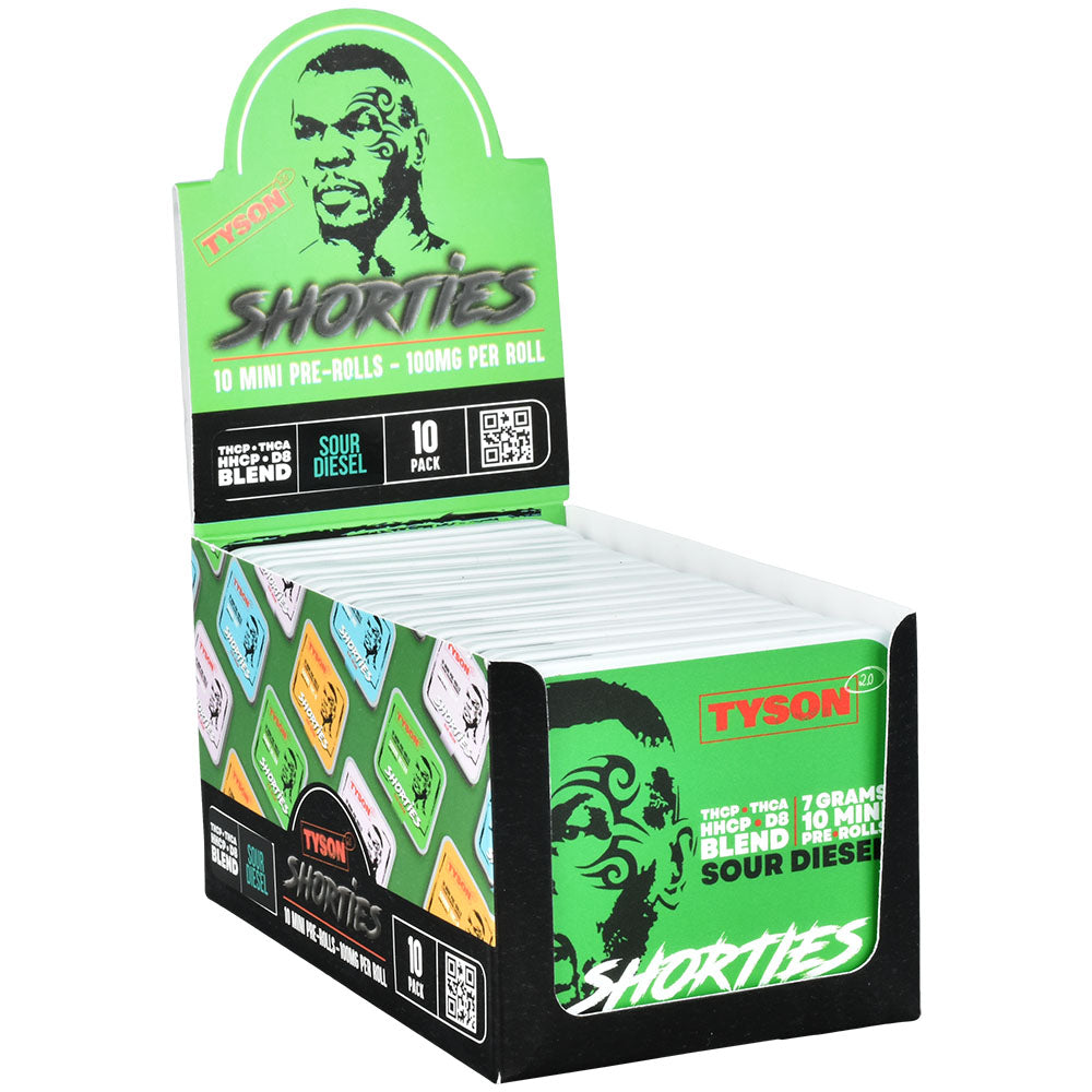 TYSON 2.0 Shorties D8 Mini Pre-Rolls | 7g | 10pk | 10pc Display - Smoke N’ Poke