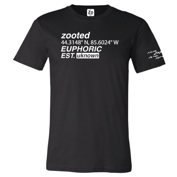 Camisa unisex negra eufórica zooted