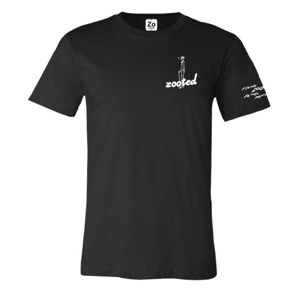 Camisa unisex negra Zooted Guy