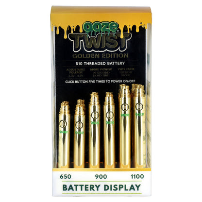 Ooze Twist Variable Voltage Battery | 24pc Display - Smoke N’ Poke