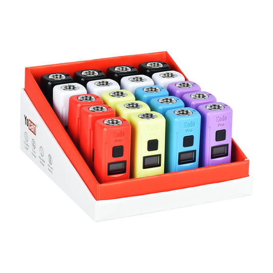 Yocan Kodo Pro 510 Box Mod | 400mAh | Assorted Colors | 20pc Display - Smoke N’ Poke