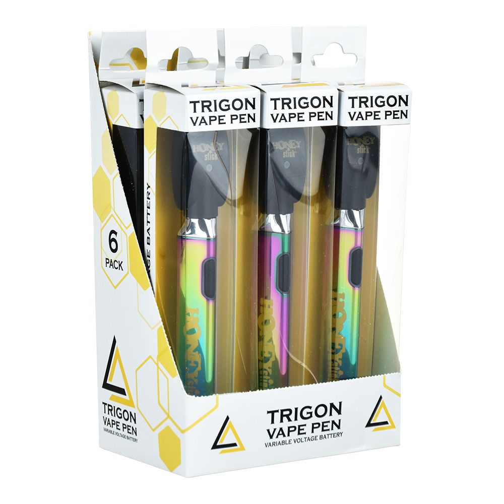 Bolígrafo Vape HoneyStick Trigon de voltaje variable 510 | 500 mAh | Pantalla de 6 quilates.