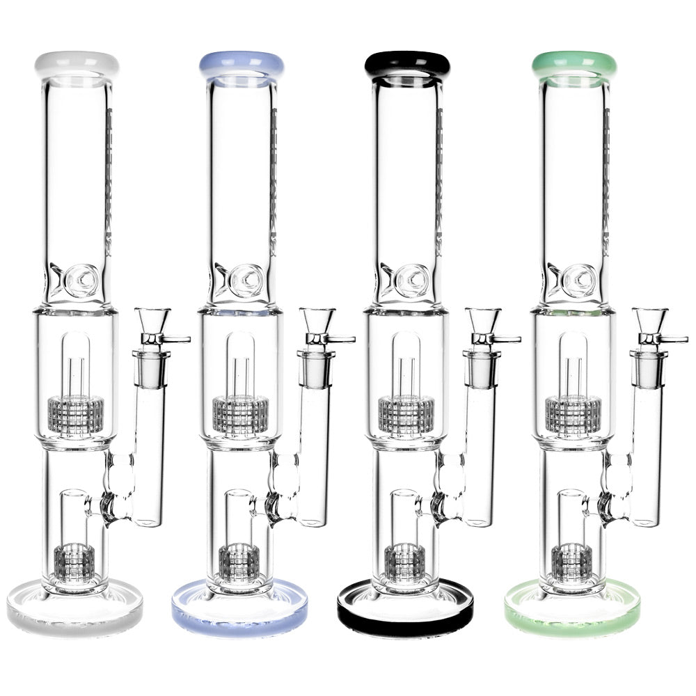 Pulsar Borosilicate Water Pipe- 16.5" / 19mm F / Colors Vary