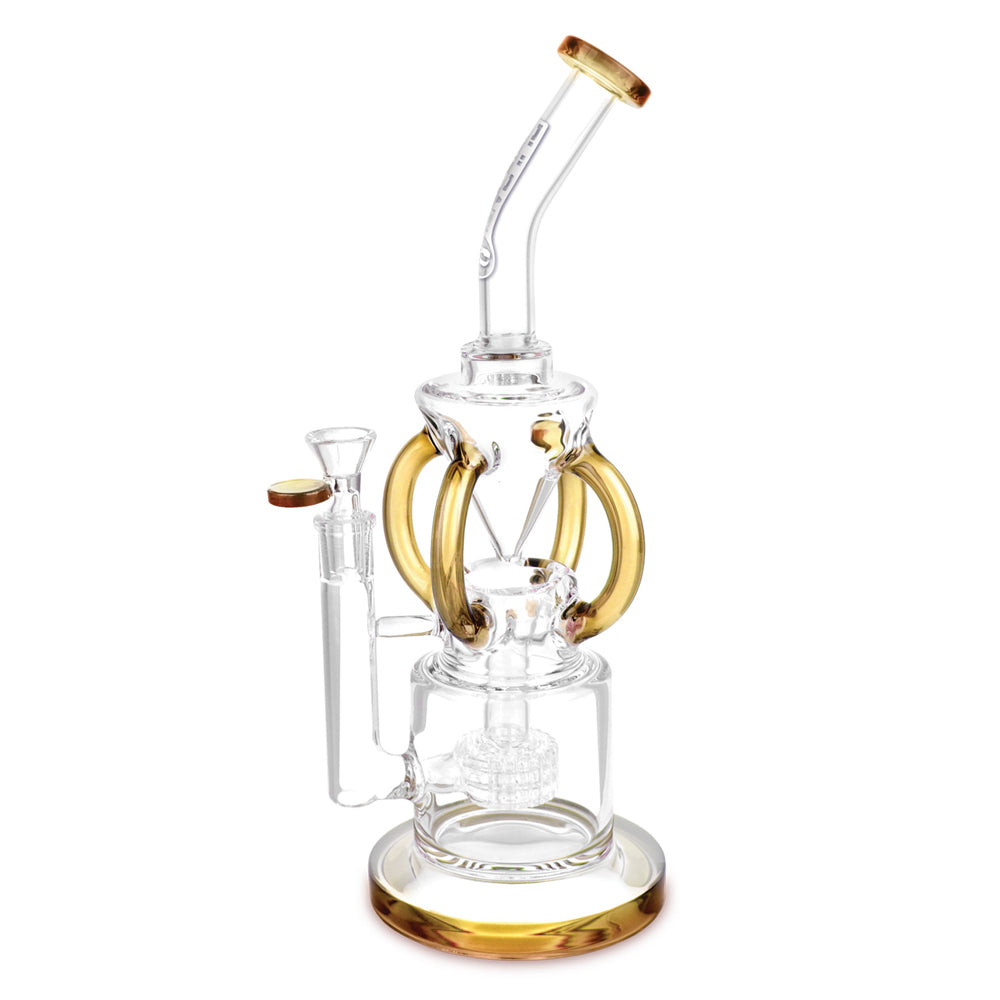 Pulsar Gravity Recycler Water Pipe - 13"/14mm F/Colors Vary - Smoke N’ Poke