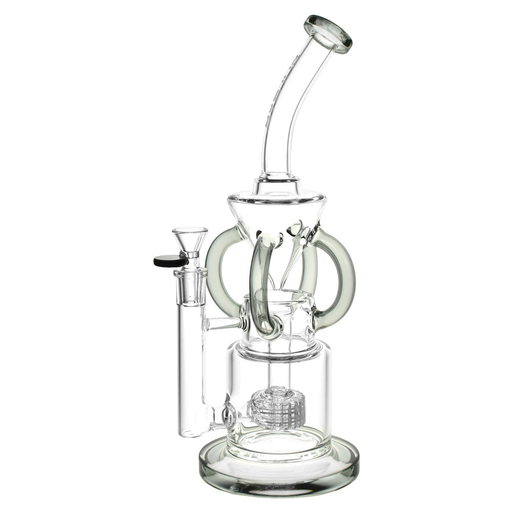 Pulsar Gravity Recycler Water Pipe - 13"/14mm F/Colors Vary - Smoke N’ Poke