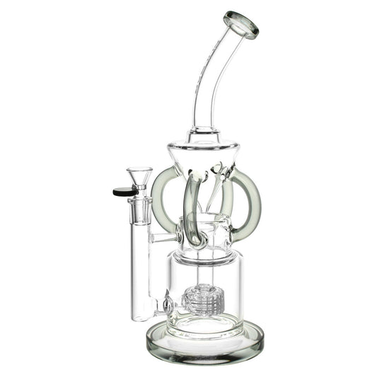 Pulsar Gravity Recycler Water Pipe - 13"/14mm F/Colors Vary - Smoke N’ Poke