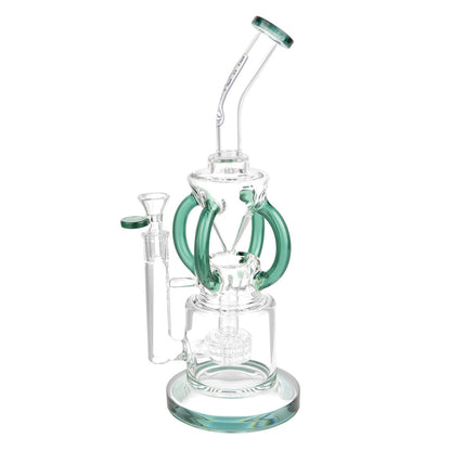 Pulsar Gravity Recycler Water Pipe - 13"/14mm F/Colors Vary - Smoke N’ Poke