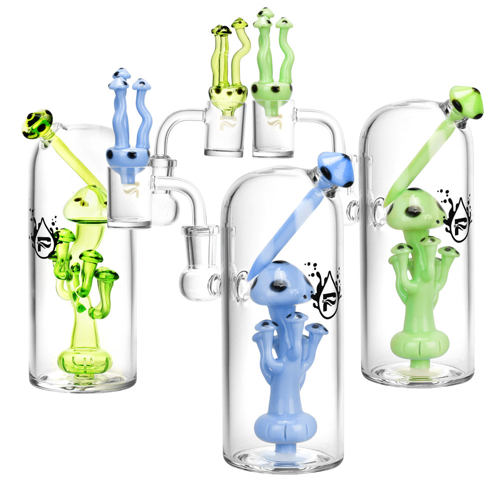 Pulsar Mushroom Dab Rig Kit - 6.25"/14mm F/Colors Vary - Smoke N’ Poke