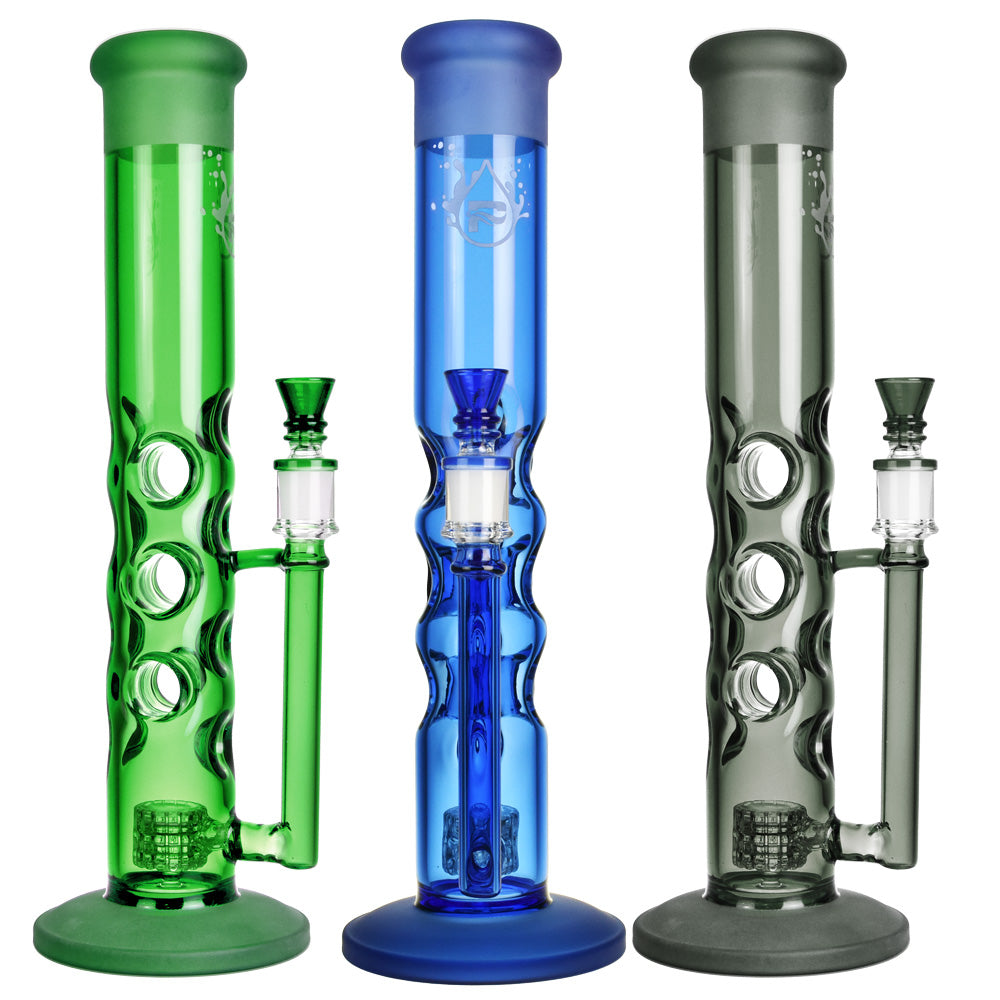 Pulsar Hyperspace Water Pipe - 13.75"/14mm F/Colors Vary - Smoke N’ Poke