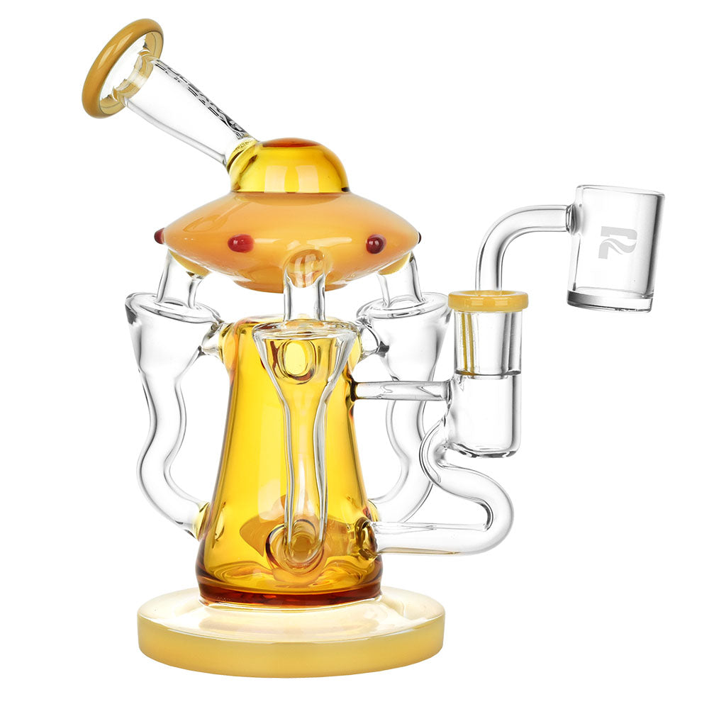 Pulsar Friendly Visitors Recycler Dab Rig - 7.5"/14mm F/Colors Vary - Smoke N’ Poke