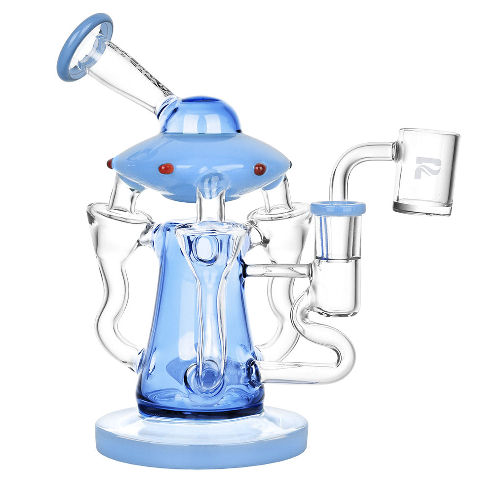 Pulsar Friendly Visitors Recycler Dab Rig - 7.5"/14mm F/Colors Vary - Smoke N’ Poke