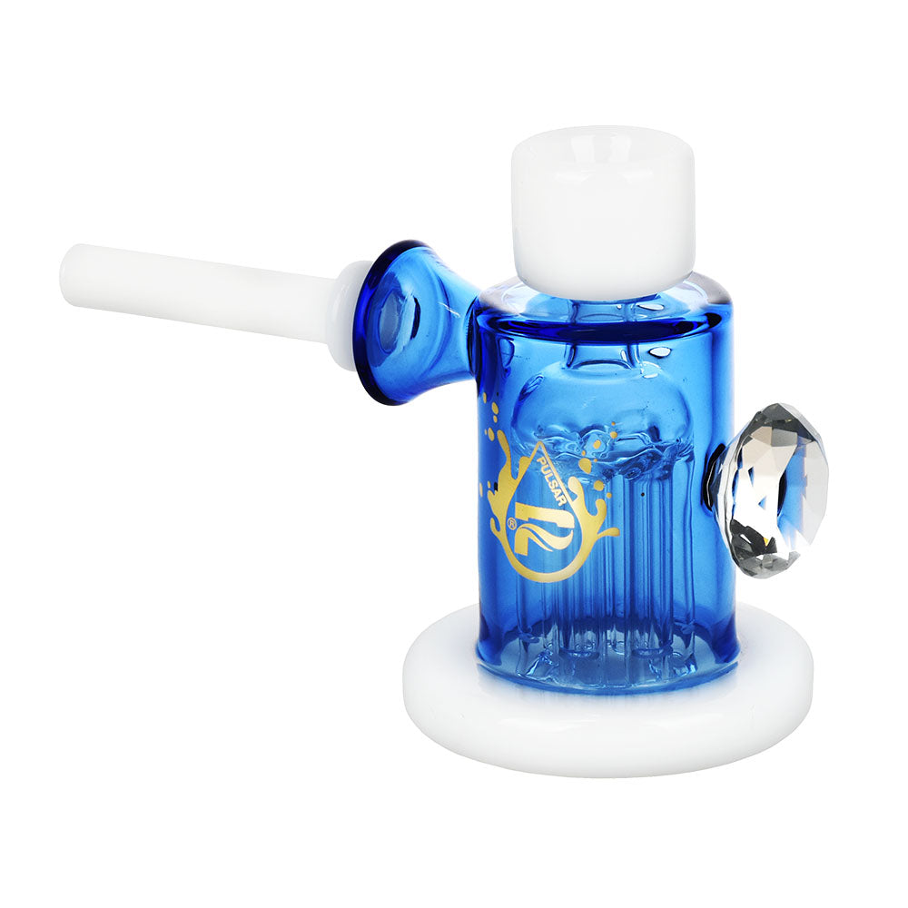 Pulsar Dazzling Diamond Bubbler Pipe - 6"/Colors Vary - Smoke N’ Poke