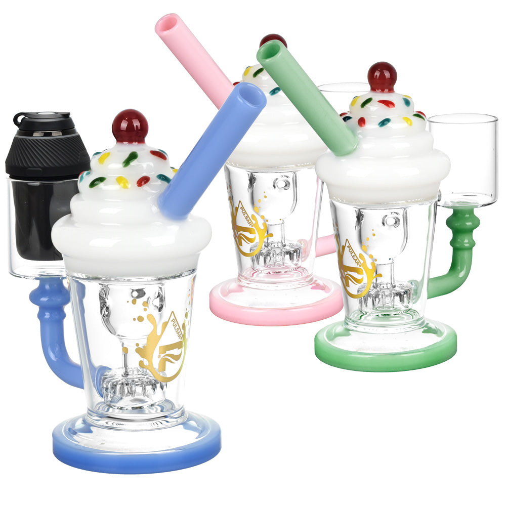 Pulsar Ice Cream Water Pipe For Puffco Proxy -7.25"/Clrs Vry - Smoke N’ Poke