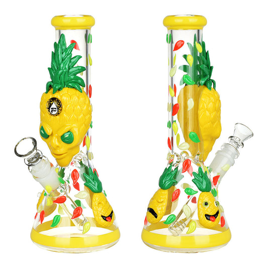 Pulsar Alien Pineapple Beaker Water Pipe - 10" / 14mm F - Smoke N’ Poke