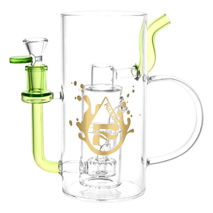 Pulsar Drinkable Beer Mug Recycler Water Pipe | 7" | 14mm F - Smoke N’ Poke