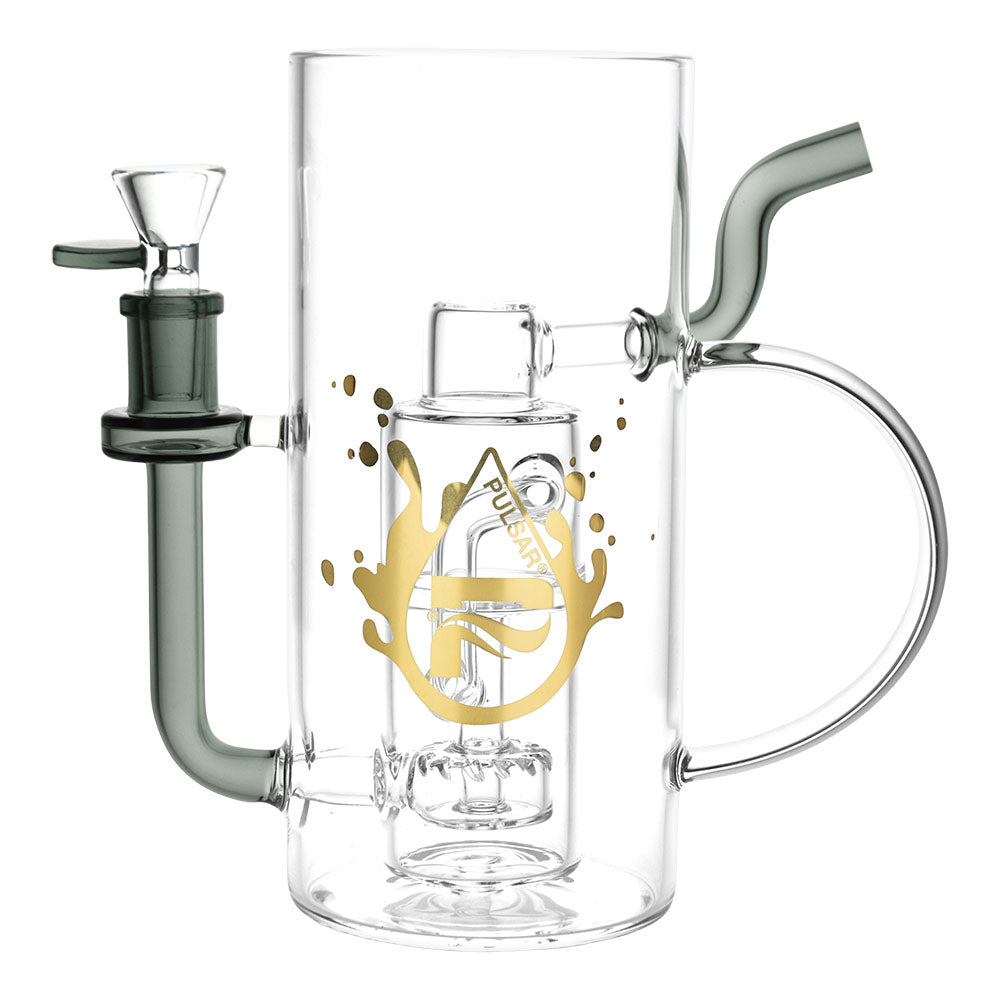 Pulsar Drinkable Beer Mug Recycler Water Pipe | 7" | 14mm F - Smoke N’ Poke