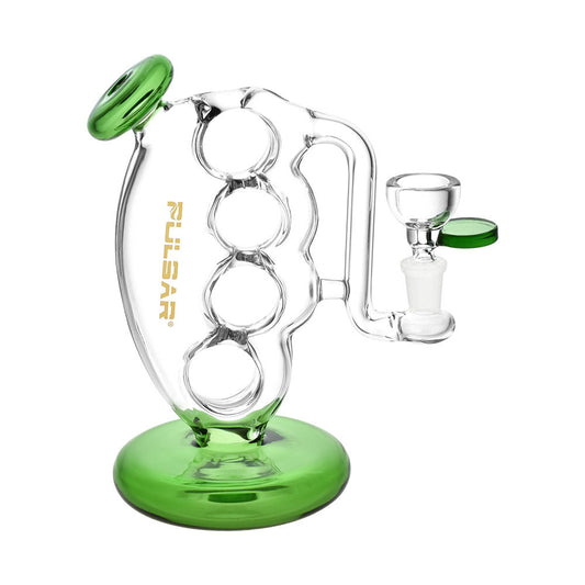 Pulsar Knuckle Bubbler Pro Water Pipe | 6.25" | 14mm F - Smoke N’ Poke