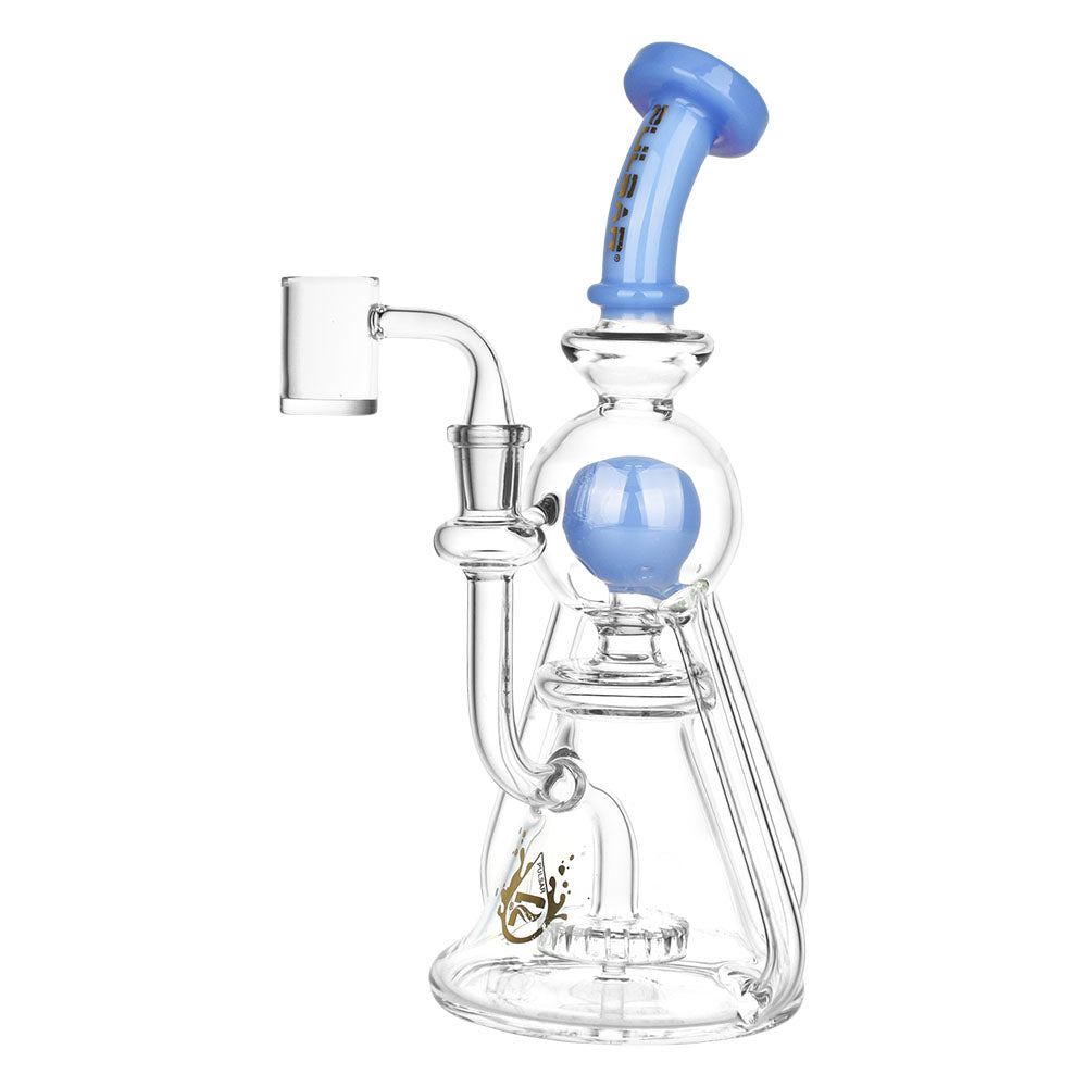 Pulsar Triple Threat 3-Arm Recycler Rig - 10" / 14mm F - Smoke N’ Poke