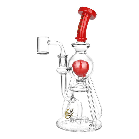 Pulsar Triple Threat 3-Arm Recycler Rig - 10" / 14mm F - Smoke N’ Poke