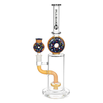 Pulsar Donut Love Water Pipe | 13" | 14mm F - Smoke N’ Poke