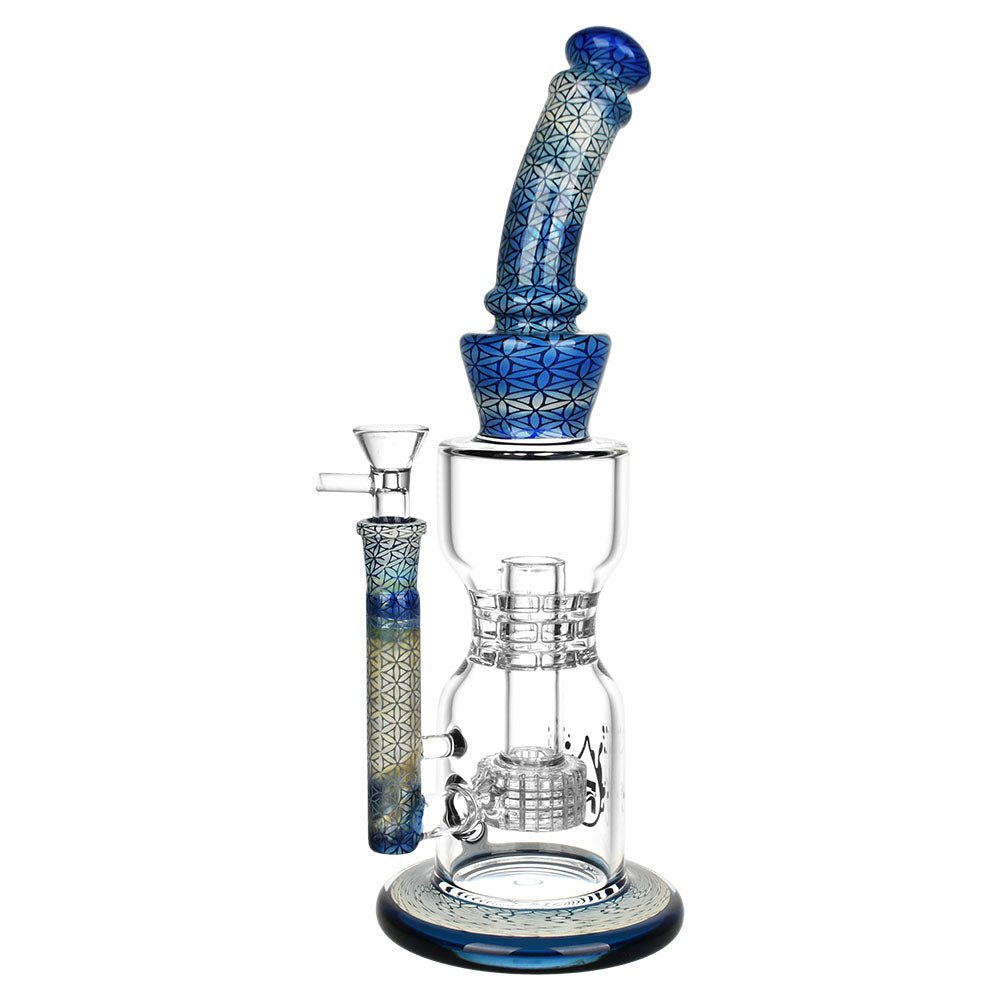 Pulsar Flower of Life Water Pipe | 12.25" | 14mm F - Smoke N’ Poke