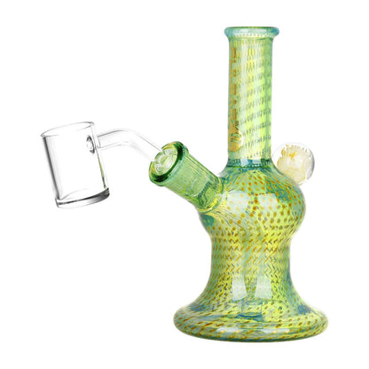 Pulsar Blooming Bubble Matrix Mini Dab Rig | 5.75" | 14mm F - Smoke N’ Poke