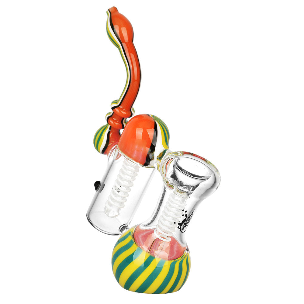 Pulsar Double Chamber Bubbler Pipe | 7" - Smoke N’ Poke