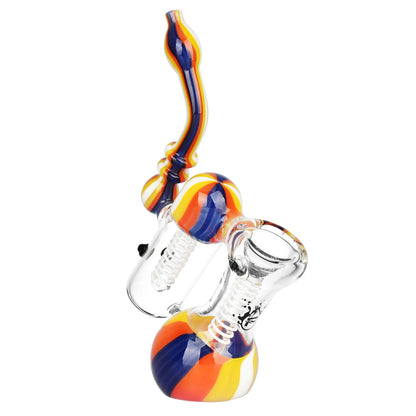 Pulsar Double Chamber Bubbler Pipe | 7" - Smoke N’ Poke