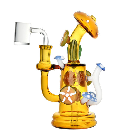 Pulsar Shroom Crazy Dab Rig | 6.75" | 14mm F - Smoke N’ Poke