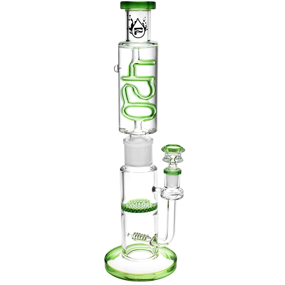 Pulsar 420 Design Glycerin Stacker Water Pipe | 13.75" | 14mm F - Smoke N’ Poke