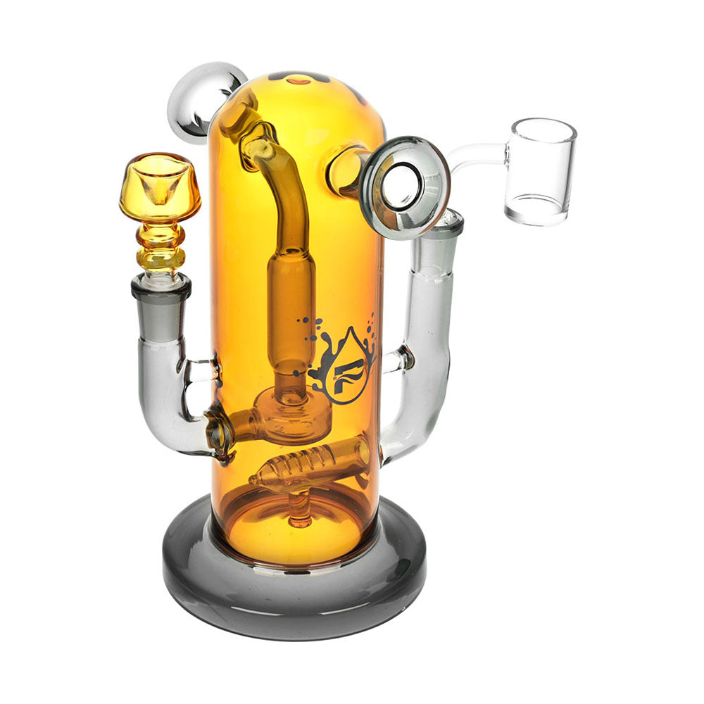 Pulsar Double Trouble Dry Pipe/Dab Rig | 8" | 14mm F - Smoke N’ Poke