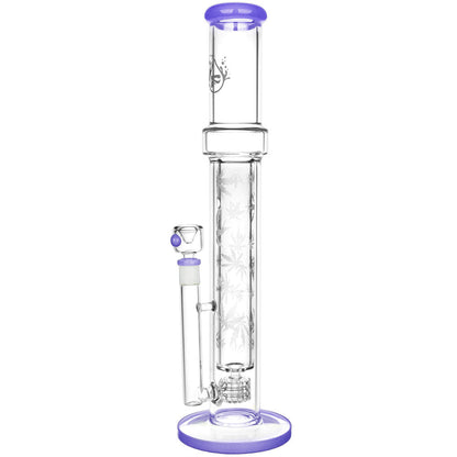 Pulsar Double Wall Perc Tube Water Pipe | 16.75" | 14mm F - Smoke N’ Poke