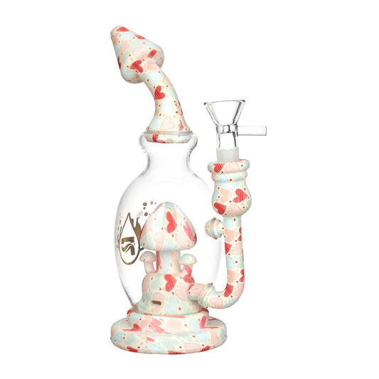 Pulsar Shroom Celebration Water Pipe | 8" | 14mm F - Smoke N’ Poke