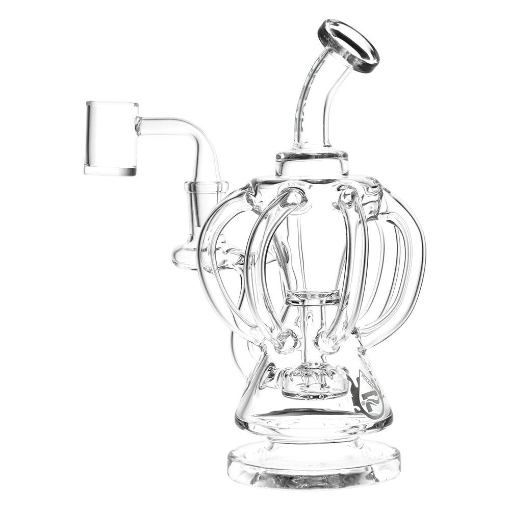 Pulsar Six-Arm Recycler Rig - 8" / 14mm F / Clear - Smoke N’ Poke