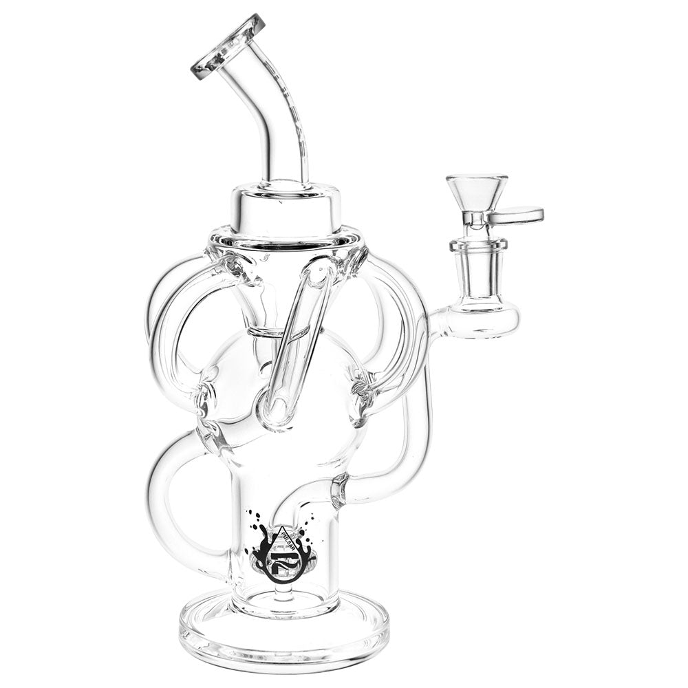 Pulsar Multi-Arm Recycler Water Pipe - 10" / 14mm F / Clear - Smoke N’ Poke