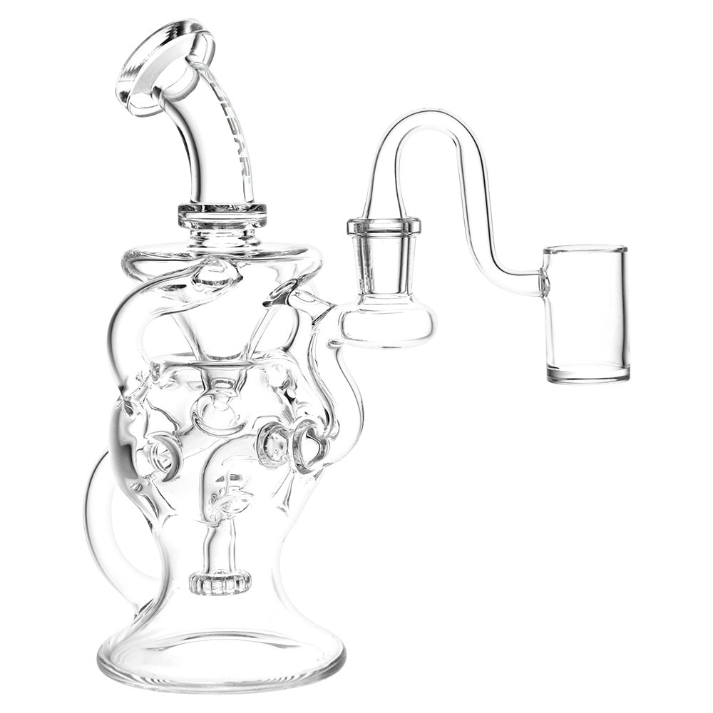 Pulsar Super Ball Egg Style Recycler 3 Arm Rig - 7.75" / 14mm F / Clear - Smoke N’ Poke