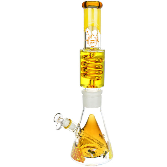 Pulsar Sweet Nectar Stackable Glycerin Beaker Water Pipe - 16" / 14mm F - Smoke N’ Poke