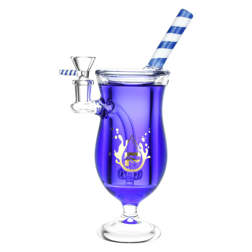 Pulsar Mocktail Glycerin Water Pipe | 9" | 14mm F - Smoke N’ Poke