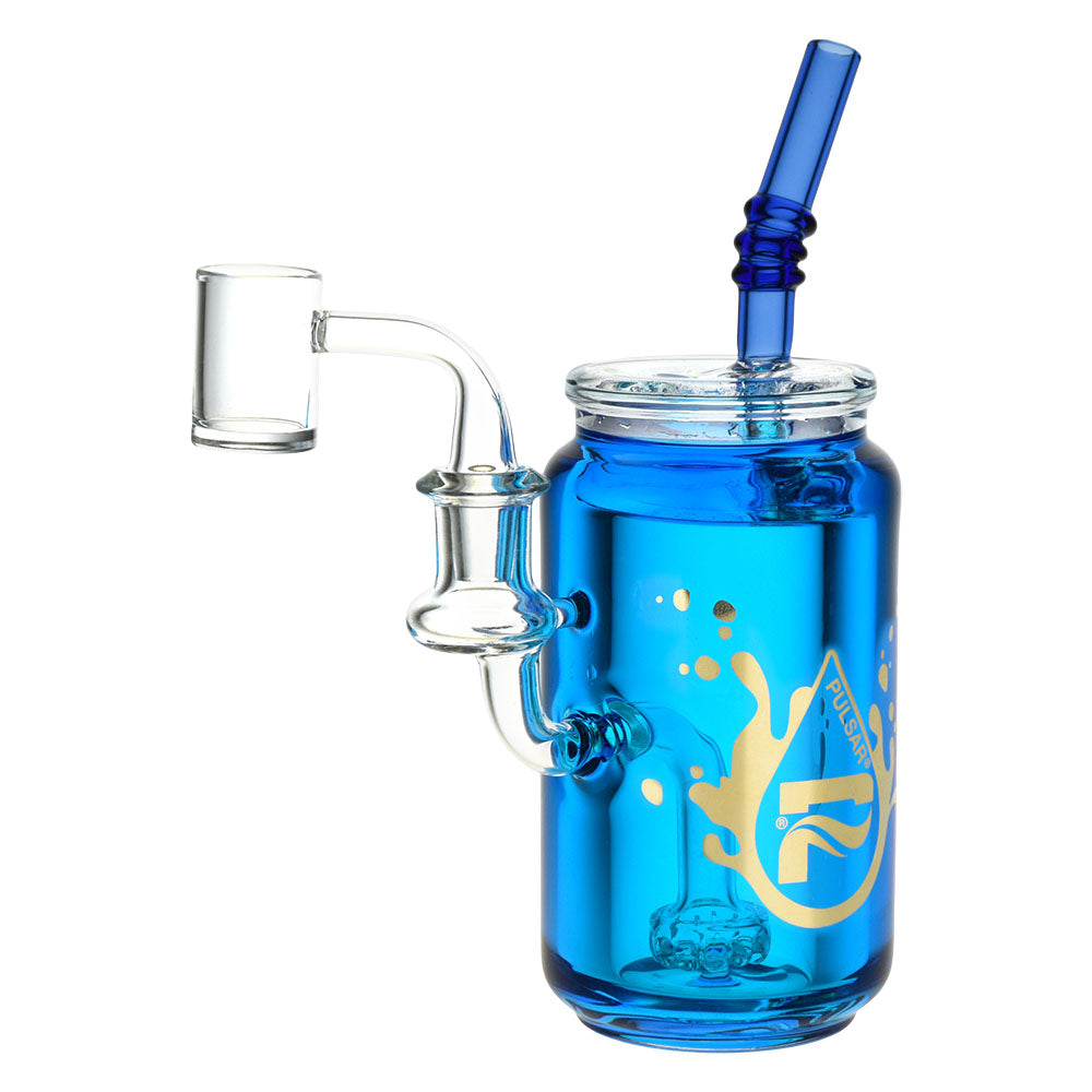 Pulsar Soda Can Glycerin Dab Rig | 8" | 14mm F - Smoke N’ Poke