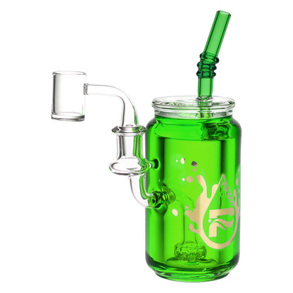 Pulsar Soda Can Glycerin Dab Rig | 8" | 14mm F - Smoke N’ Poke