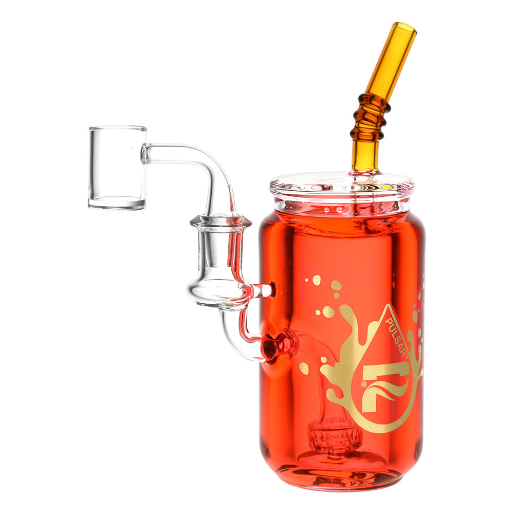 Pulsar Soda Can Glycerin Dab Rig | 8" | 14mm F - Smoke N’ Poke