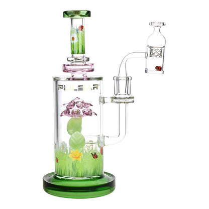 Pulsar The Power Of Flower Dab Rig Set w/ Carb Cap | 9" | 14mm F - Smoke N’ Poke