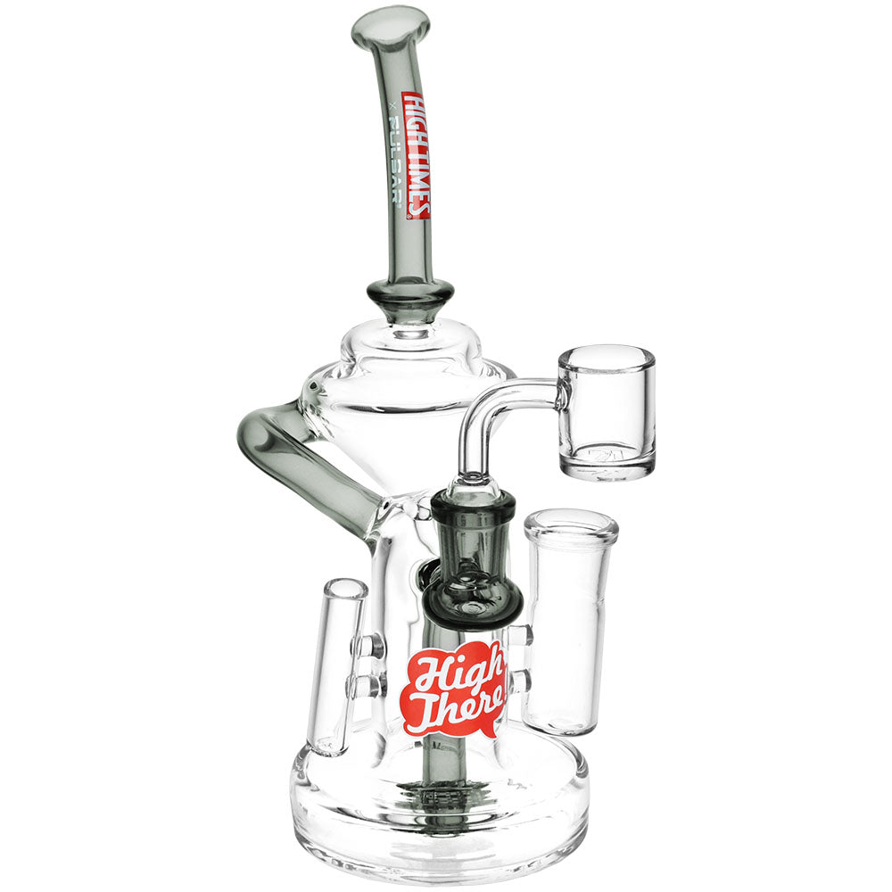 High Times x Pulsar High There! All in One Recycler Dab Station - 8.25" / 14mm F - Smoke N’ Poke