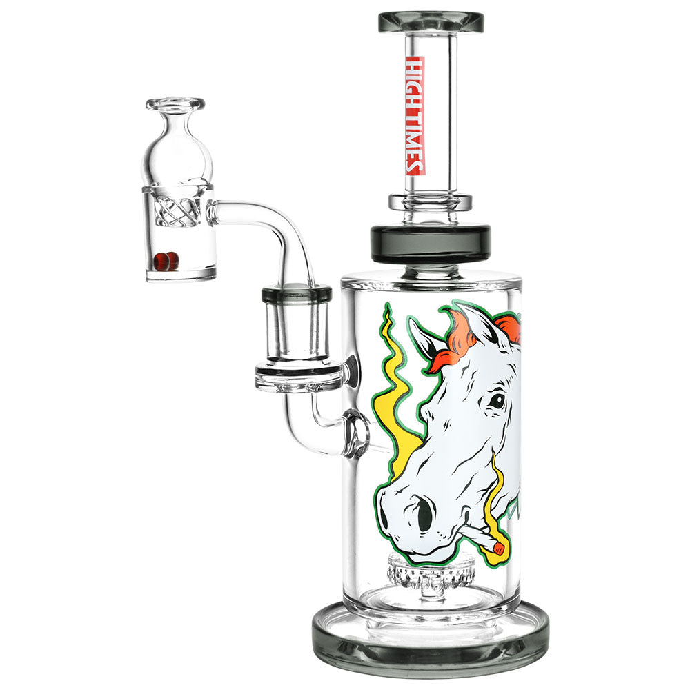 High Times x Pulsar High Horse Dab Rig Set - 9" / 14mm F - Smoke N’ Poke