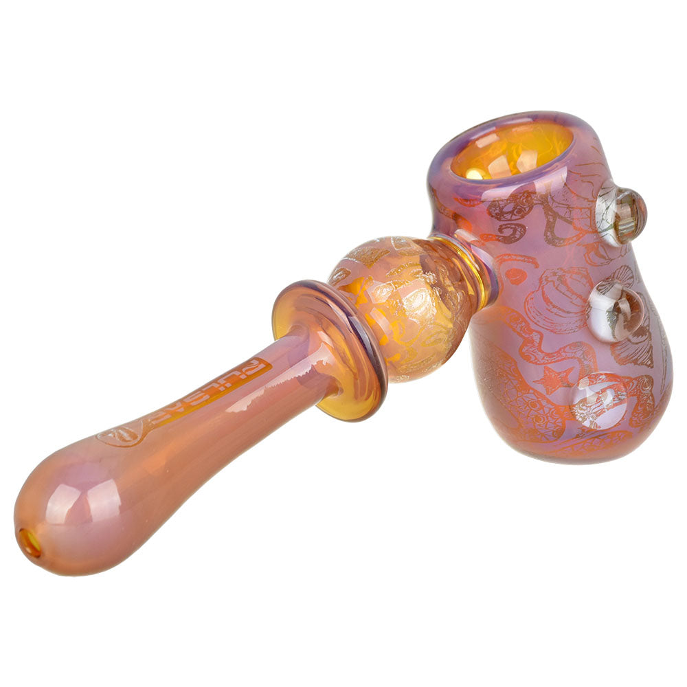 Pulsar Inside Print Glass Hammer Bubbler | Octopus | 5.25" - Smoke N’ Poke