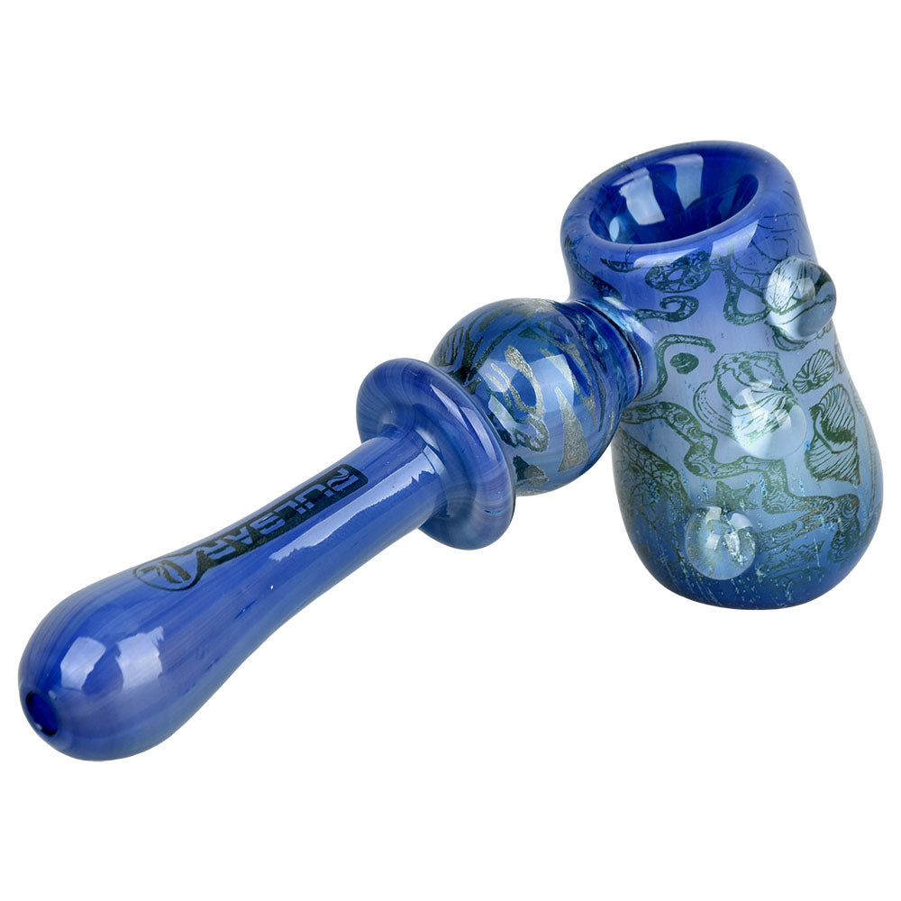 Pulsar Inside Print Glass Hammer Bubbler | Octopus | 5.25" - Smoke N’ Poke